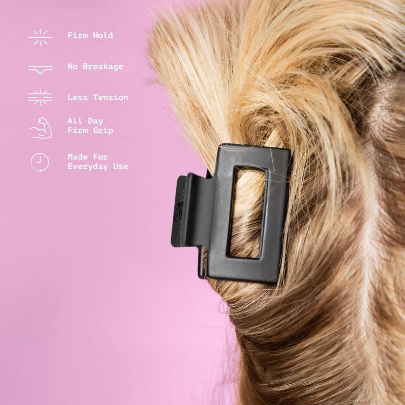 slide 4 of 7, Gimme Beauty Fine Square Wings Claw Clips - 6pc, 6 ct