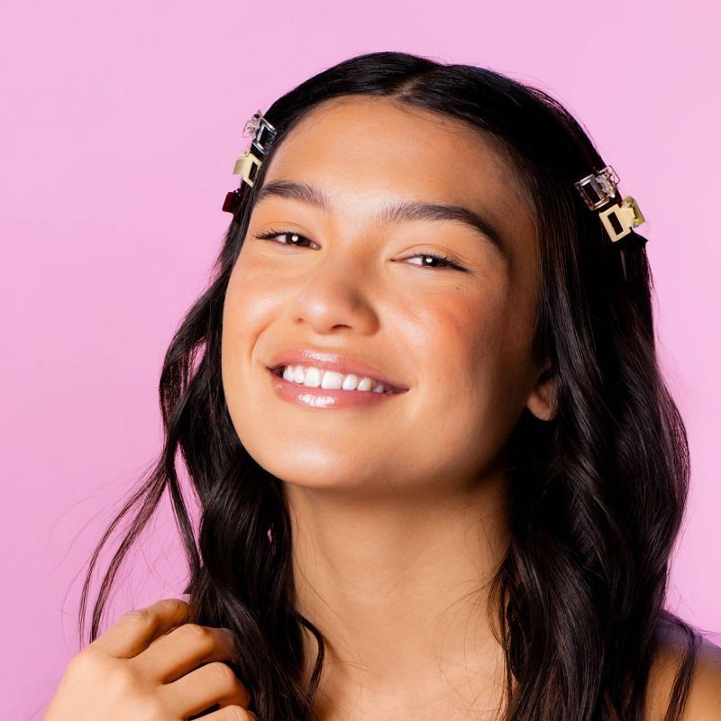 slide 2 of 8, Gimme Beauty Fine Mini Square Claw Clip - 12pc, 12 ct