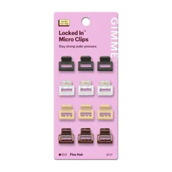 Gimme Beauty Locked In Micro Claw Clips for Fine Hair - 12ct