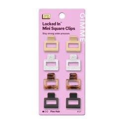 Gimme Beauty Locked In Mini Claw Clips for Fine Hair - 8ct