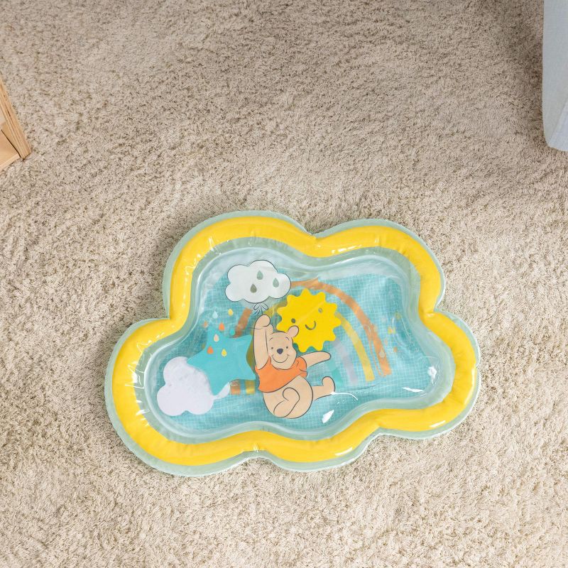 slide 6 of 15, Bright Starts Disney Winnie the Pooh Once Upon a Tummy Time Water Mat - Blue, 1 ct