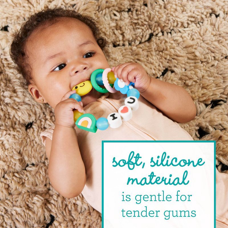 slide 2 of 6, Infantino Busy Beads Silicone Friendship Bracelet, 1 ct