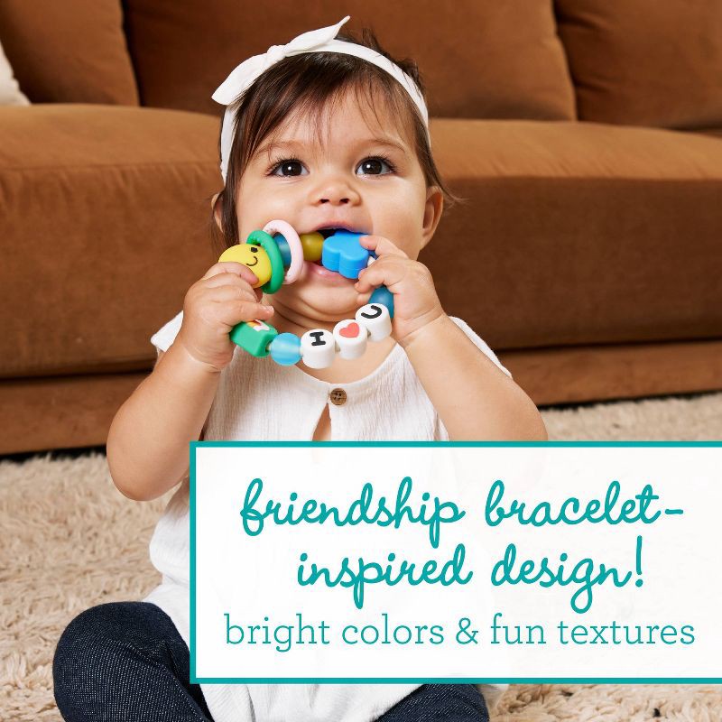 slide 3 of 6, Infantino Busy Beads Silicone Friendship Bracelet, 1 ct
