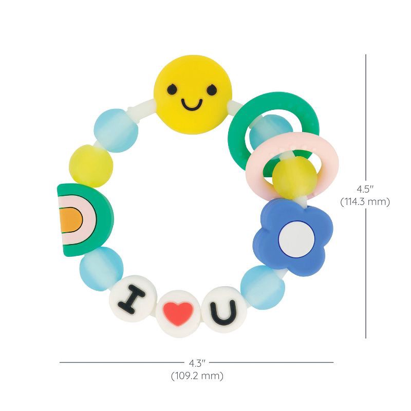 slide 5 of 6, Infantino Busy Beads Silicone Friendship Bracelet, 1 ct