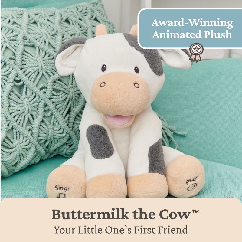 slide 7 of 9, GUND Animated Buttermilk the Cow, 1 ct