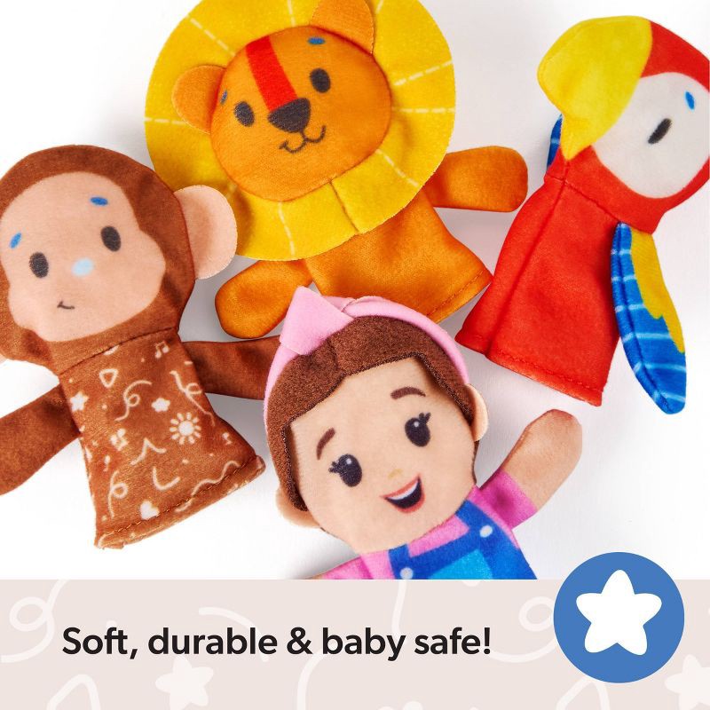 slide 4 of 9, Ms. Rachel Finger Zoo Puppet Friends Set - 4pk, 4 ct