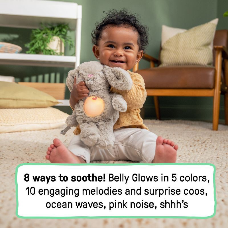 slide 2 of 12, Ingenuity Sylvi Plush Soother, Activates With Cries and Motion, Lights, Music, Attaches to Pacifier, 1 ct