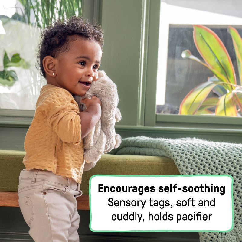 slide 6 of 12, Ingenuity Sylvi Plush Soother, Activates With Cries and Motion, Lights, Music, Attaches to Pacifier, 1 ct