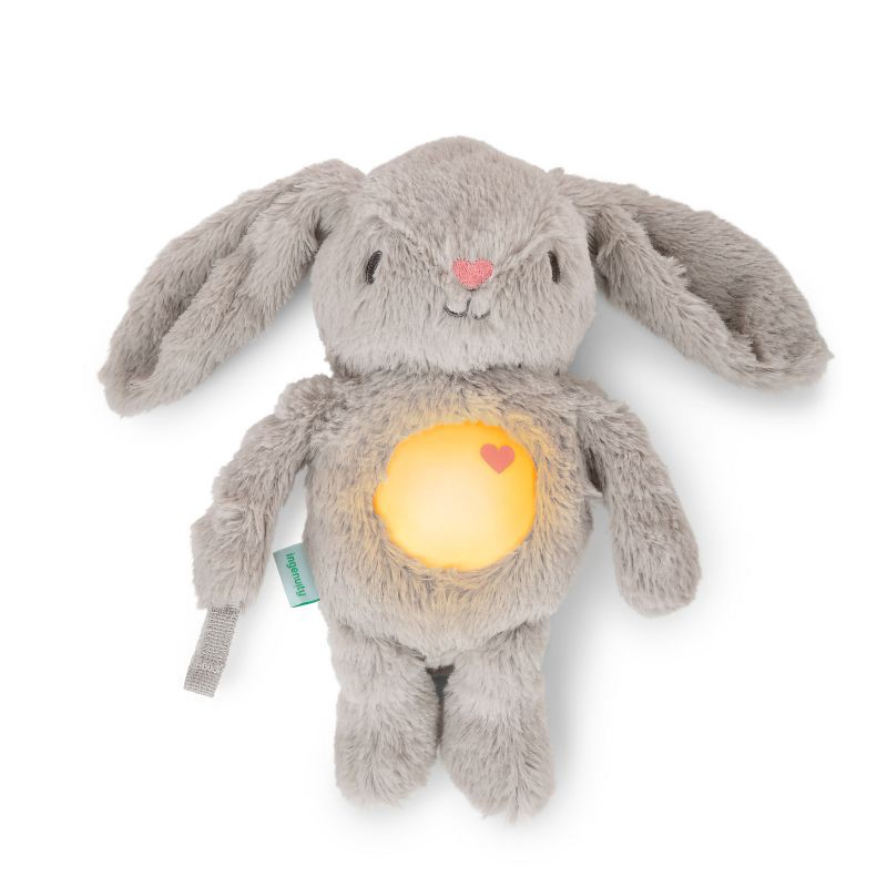 slide 1 of 12, Ingenuity Sylvi Plush Soother, Activates With Cries and Motion, Lights, Music, Attaches to Pacifier, 1 ct