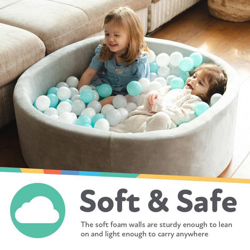 slide 3 of 6, Nuby Aqua Ball Pit - 200pcs, 200 ct