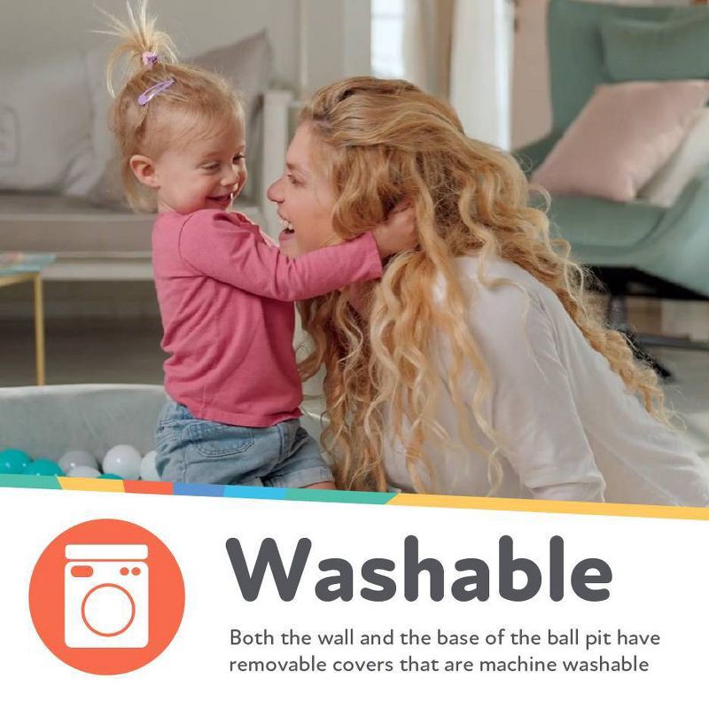 slide 4 of 6, Nuby Aqua Ball Pit - 200pcs, 200 ct