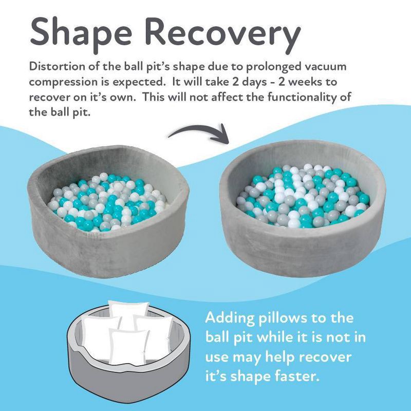 slide 5 of 6, Nuby Aqua Ball Pit - 200pcs, 200 ct