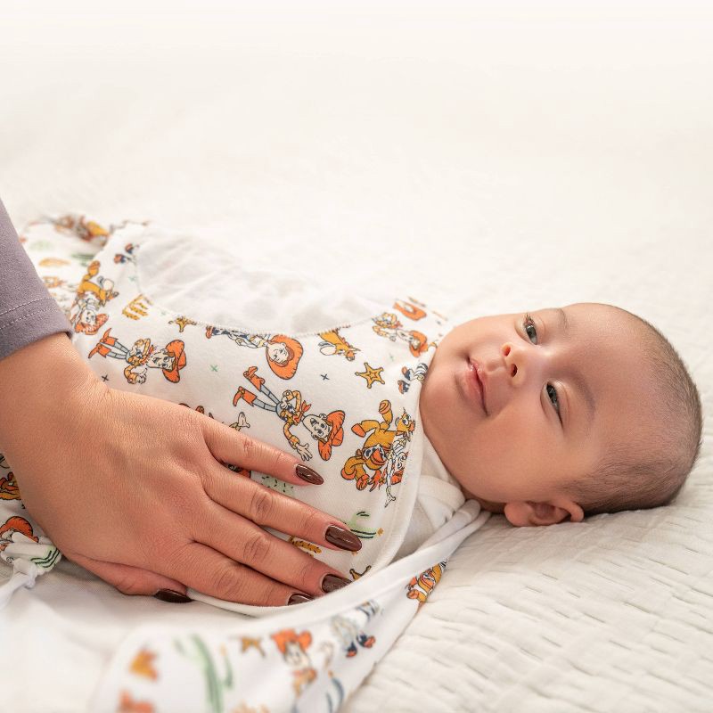 slide 6 of 9, aden + anais essentials Baby 100% Cotton Quick Change Easy 3pk Sleeveless Swaddle Wraps - Toy Story 0-3m, 3 ct
