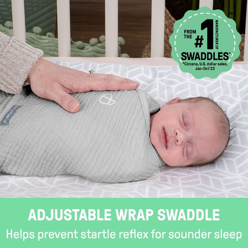 slide 2 of 13, SwaddleMe by Ingenuity Original Muslin Baby Swaddle 0-3 Months - Cream, 1 ct