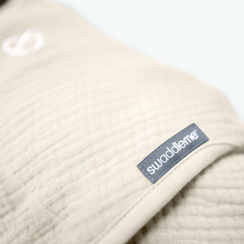 slide 12 of 13, SwaddleMe by Ingenuity Original Muslin Baby Swaddle 0-3 Months - Cream, 1 ct