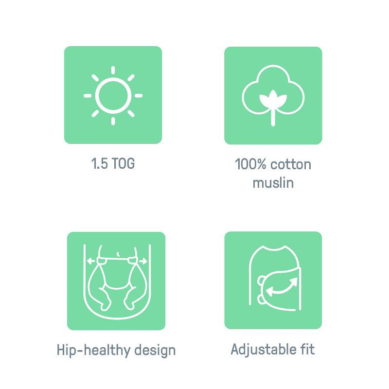 slide 7 of 13, SwaddleMe by Ingenuity Original Muslin Baby Swaddle 0-3 Months - Cream, 1 ct