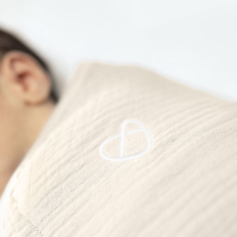 slide 11 of 13, SwaddleMe by Ingenuity Original Muslin Baby Swaddle 0-3 Months - Cream, 1 ct