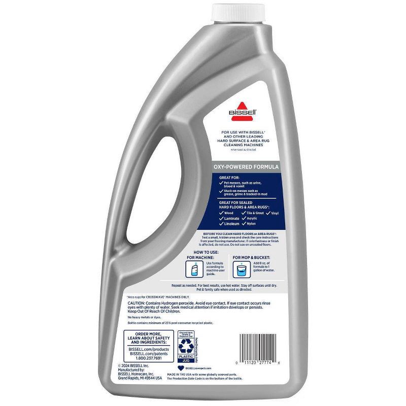 slide 2 of 7, Bissell CrossWave Pet Pro Oxy 64oz Multi-Surface Formula - 40191, 64 oz