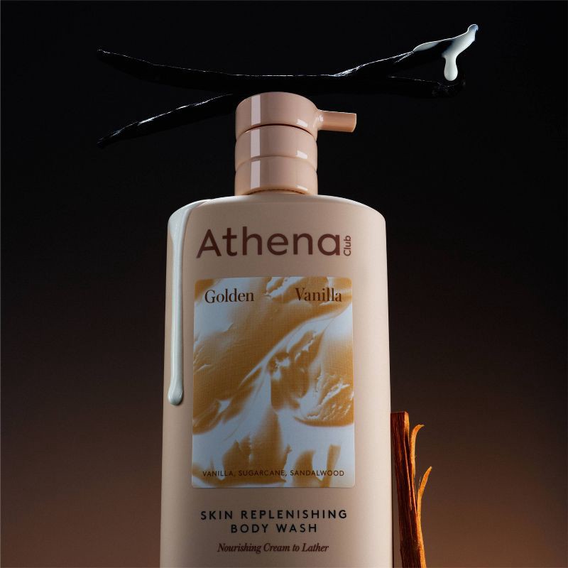 slide 2 of 5, Athena Club Skin Replenishing Body Wash - Golden Vanilla - 18 fl oz, 18 fl oz