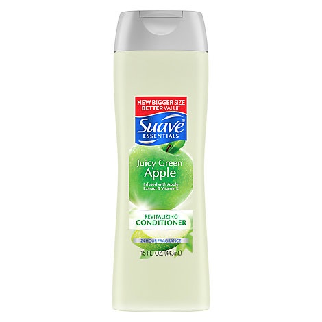 slide 1 of 1, Suave Essentials Conditioner Revitalizing Juicy Green Apple, 15 fl oz