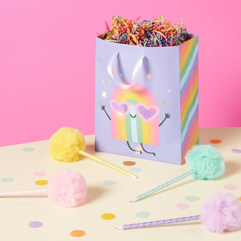 slide 2 of 3, Small Rainbow Birthday Gift Bag Colorful - Spritz™, 1 ct