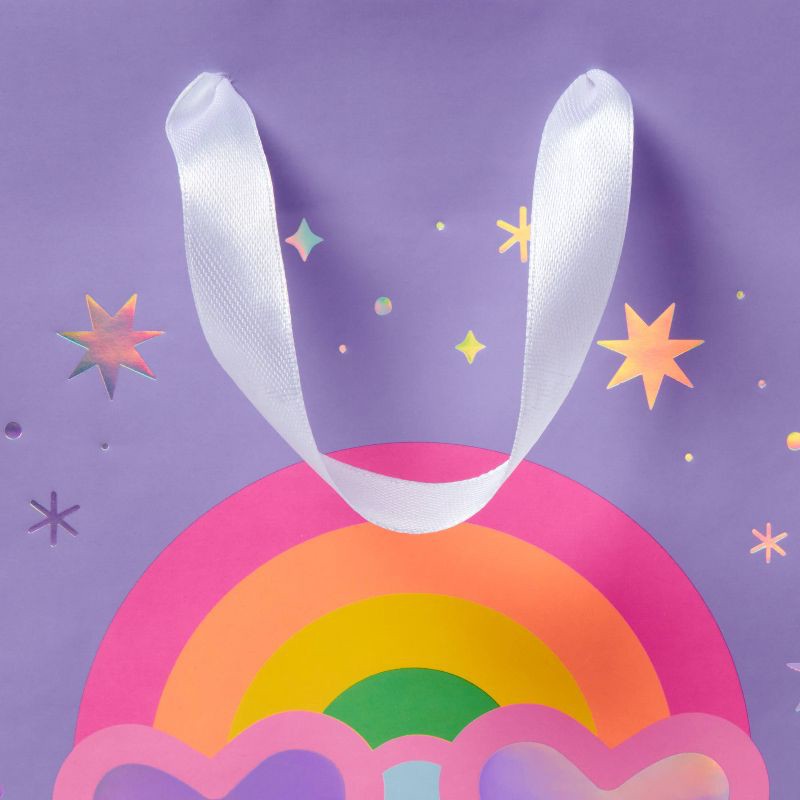 slide 3 of 3, Small Rainbow Birthday Gift Bag Colorful - Spritz™, 1 ct