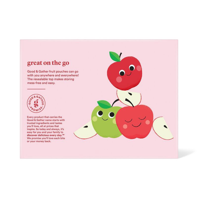 slide 3 of 5, Original Apple Fruit Puree Applesauce Pouches - 12ct - Good & Gather™, 12 ct