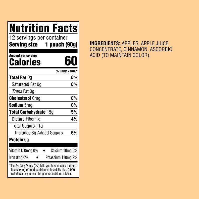 slide 5 of 5, Good & Gather Apple Cinnamon Fruit Puree Applesauce Pouches - 12ct - Good & Gather™, 12 ct