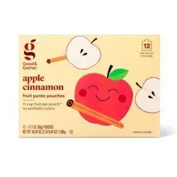 Good & Gather Apple Cinnamon Fruit Puree Applesauce Pouches - 12ct - Good & Gather™