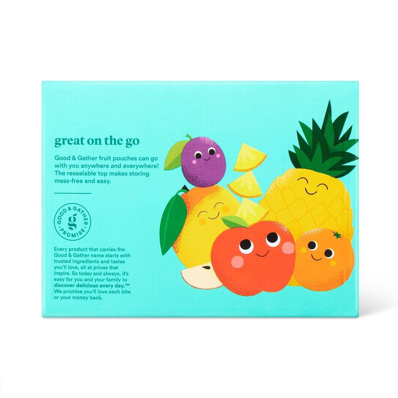 slide 3 of 5, Tropical Apple Fruit Puree Applesauce Pouches - 12ct - Good & Gather™, 12 ct