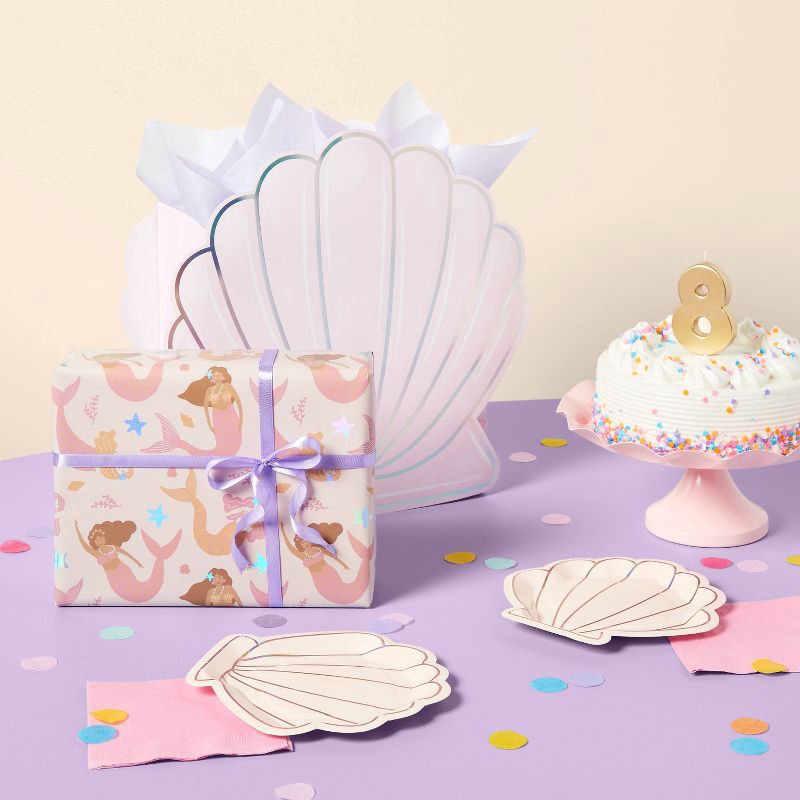 slide 2 of 3, Gift Wrap Mermaids - Spritz™, 1 ct