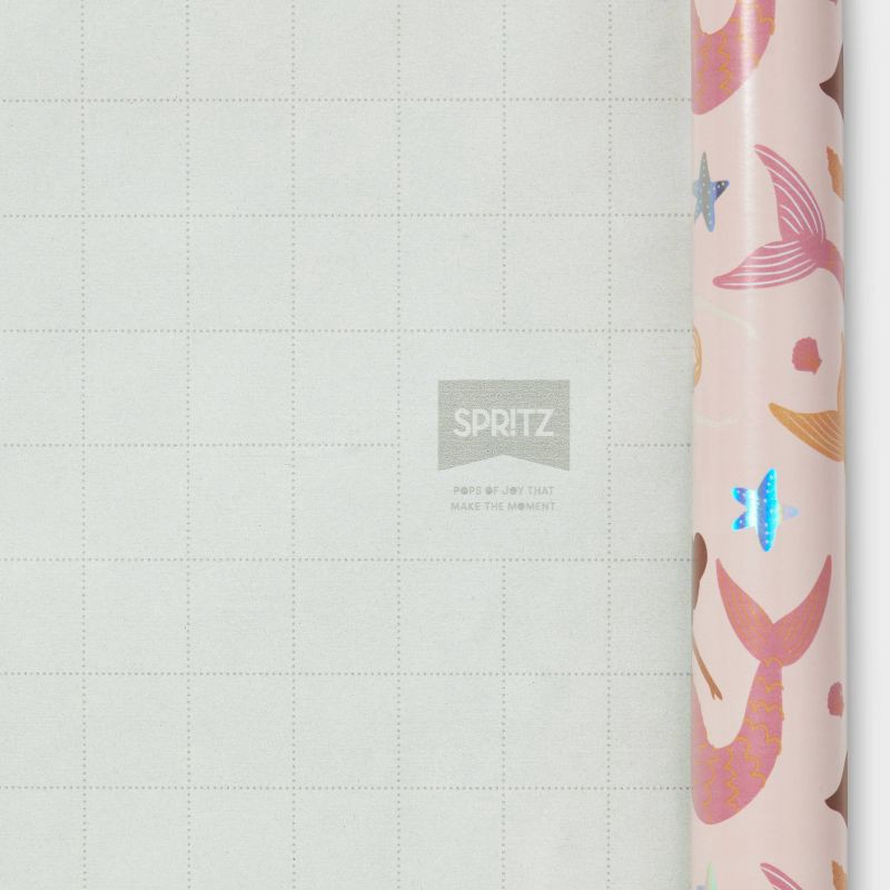 slide 3 of 3, Gift Wrap Mermaids - Spritz™, 1 ct