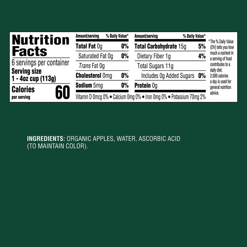 slide 3 of 3, Organic Unsweetened Applesauces Cups - 24oz/ 6ct - Good & Gather™, 6 ct; 24 oz