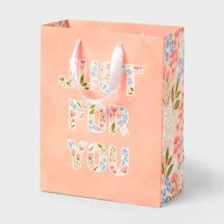 Small 'Just For You' Birthday Gift Bag Peach - Spritz™