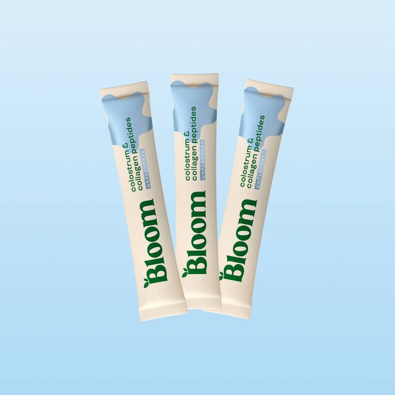 slide 2 of 5, BLOOM NUTRITION Colostrum & Collagen Peptides Powder Stick Packs - Unflavored - 0.99oz/7ct, 0.99 oz, 7 ct