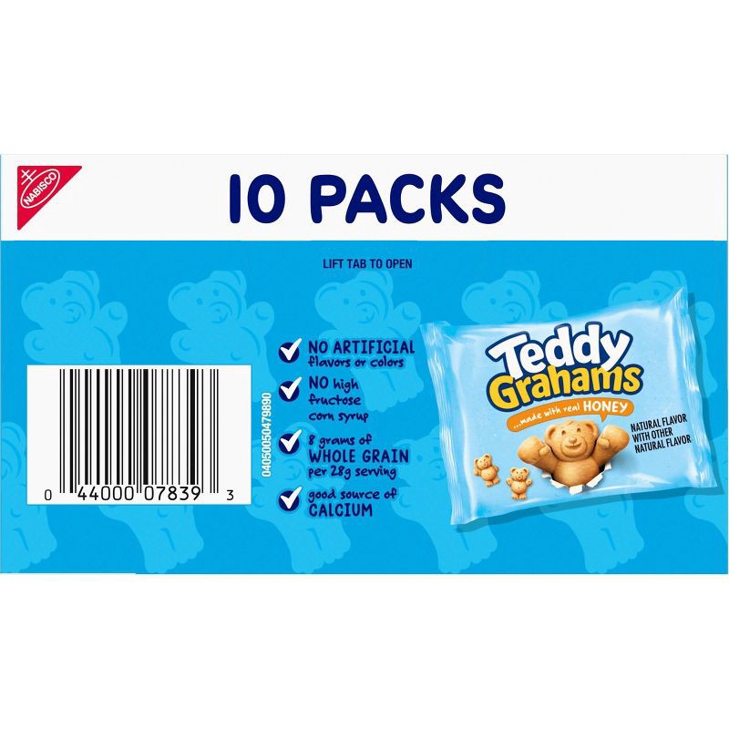 slide 14 of 16, Teddy Grahams Honey Kids' Snack Packs - 10oz/10ct, 10 ct; 10 oz