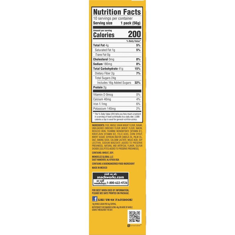 slide 12 of 14, Newtons Fig Fruit Chewy Cookies Snack Pack - 20oz/10ct, 10 ct; 20 oz