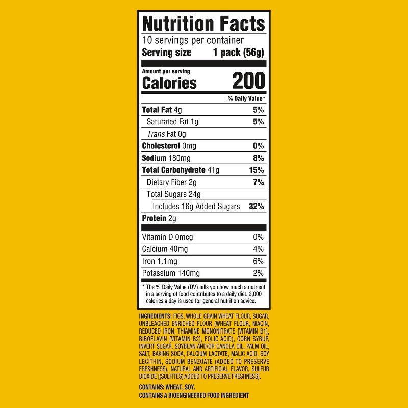 slide 5 of 14, Newtons Fig Fruit Chewy Cookies Snack Pack - 20oz/10ct, 10 ct; 20 oz