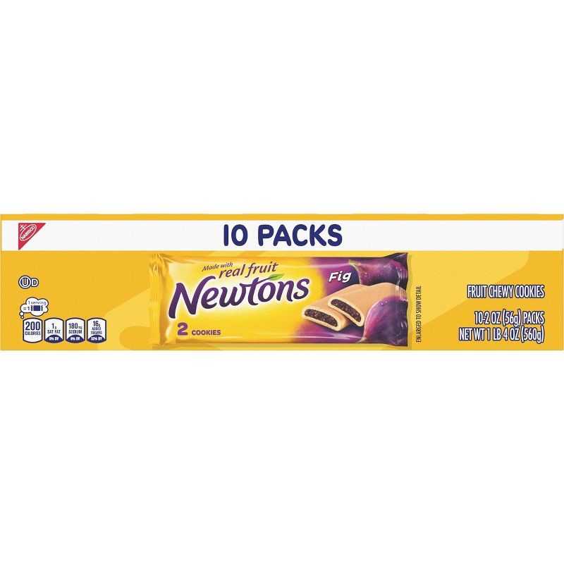 slide 11 of 14, Newtons Fig Fruit Chewy Cookies Snack Pack - 20oz/10ct, 10 ct; 20 oz