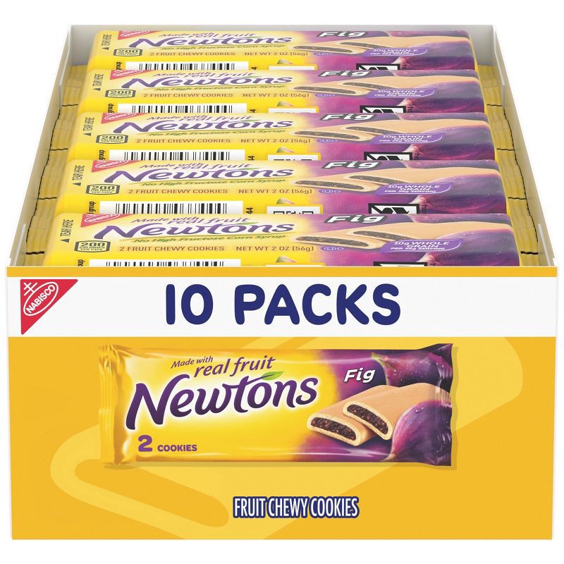 slide 1 of 14, Newtons Fig Fruit Chewy Cookies Snack Pack - 20oz/10ct, 10 ct; 20 oz