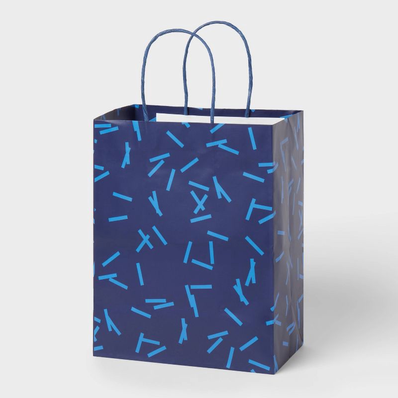 slide 1 of 3, Small Sprinkles Gift Bag Navy/Blue - Spritz™, 1 ct