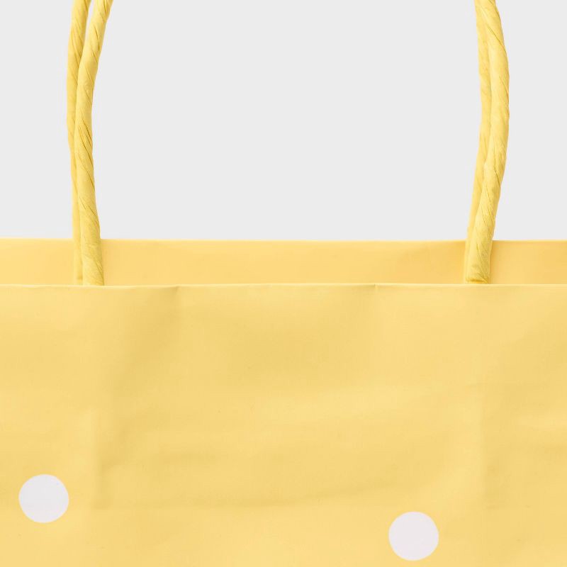 slide 3 of 3, XLarge Polka Dot Gift Bag Yellow - Spritz™, 1 ct