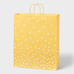 XLarge Polka Dot Gift Bag Yellow - Spritz™
