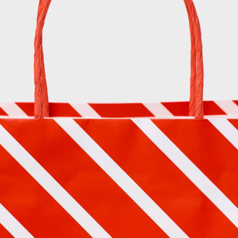 slide 3 of 3, XLarge Striped Gift Bag Red - Spritz™, 1 ct