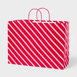 XLarge Striped Gift Bag Red - Spritz™