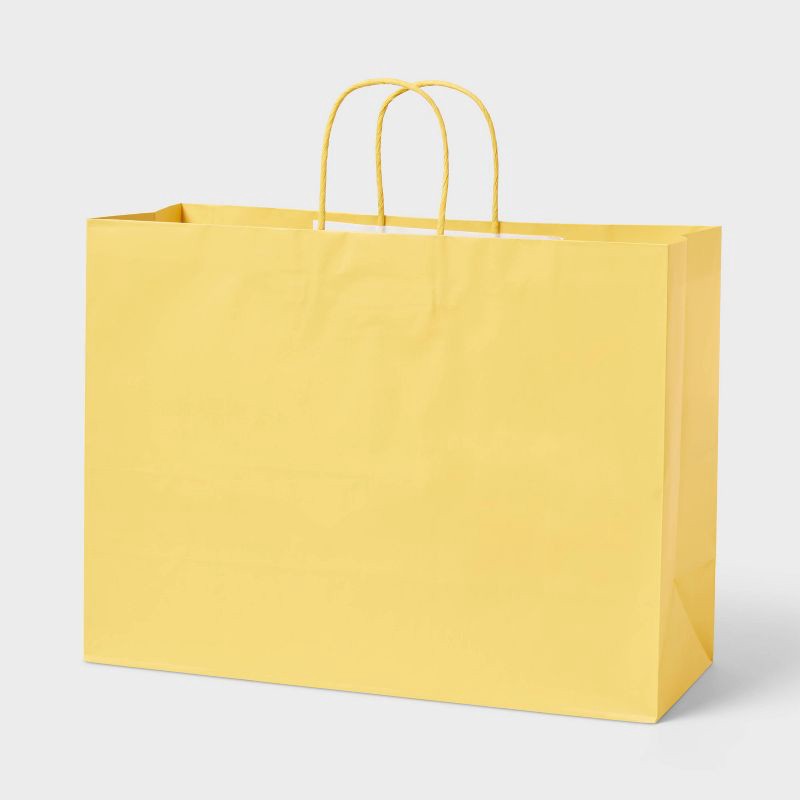 slide 1 of 3, XLarge Gift Bag Yellow - Spritz™, 1 ct