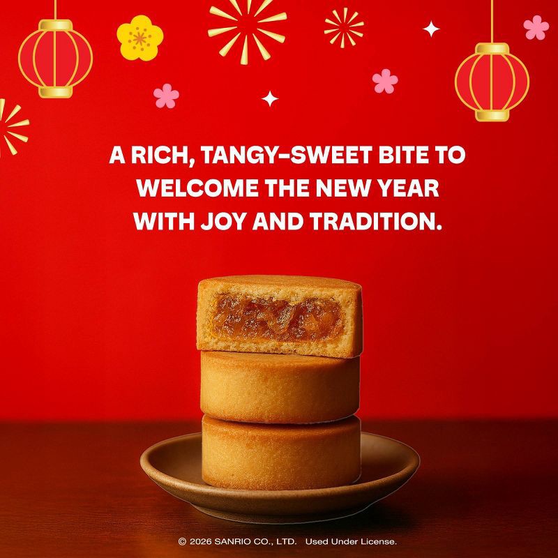 slide 4 of 5, A-Sha Foods USA A-Sha Hello Kitty Lunar New Year Pineapple Cake - 9.88oz/8ct, 9.88 oz, 8 ct