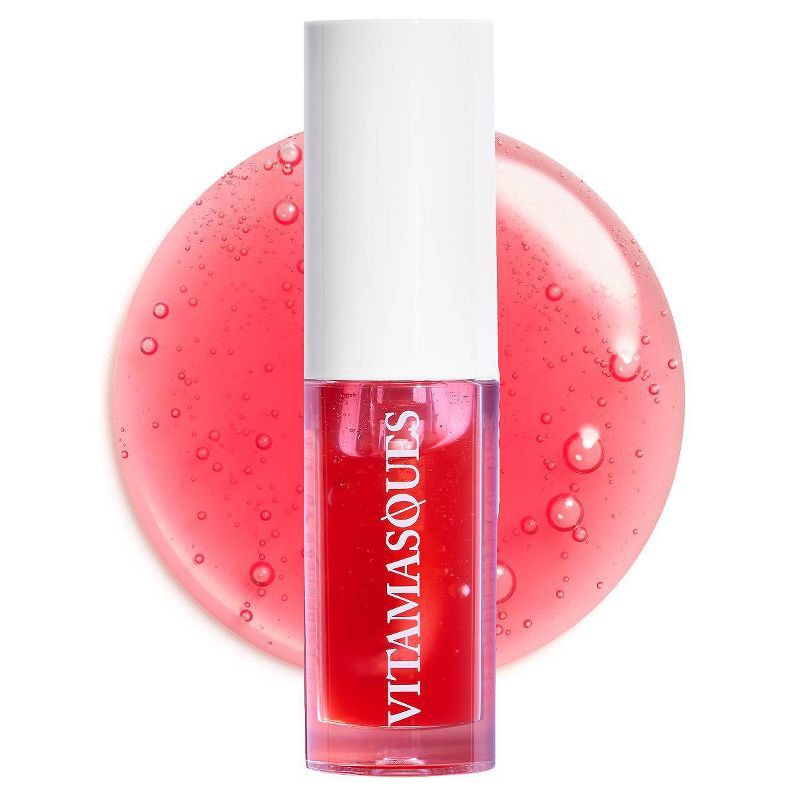 slide 2 of 9, Vitamasques Glow Lip Oil - Cherry Glaze, 1 ct