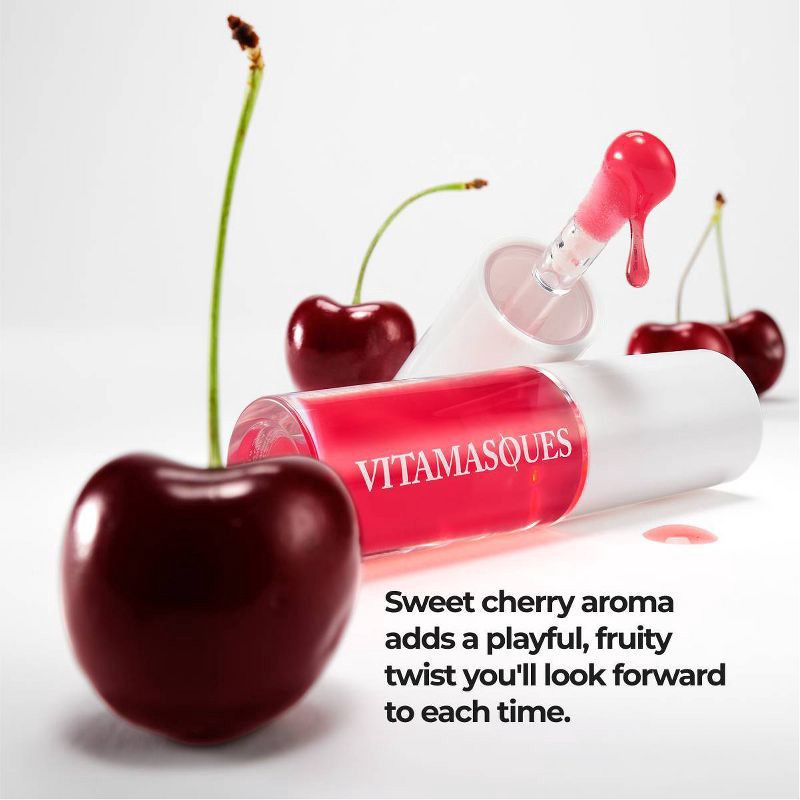 slide 7 of 9, Vitamasques Glow Lip Oil - Cherry Glaze, 1 ct