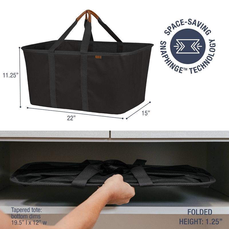 slide 3 of 10, CleverMade Laundry Tote Luxe, 1 ct